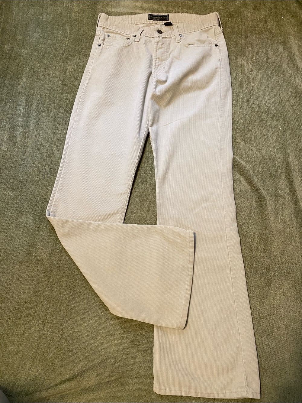Abercrombie & Fitch Men's Light Beige Corduroy Pants